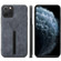 iPhone 11 Pro Max Denior DV Elastic Card PU Back Cover Phone Case - Grey