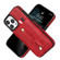 iPhone 11 Pro Max Wristband Kickstand Wallet Leather Phone Case  - Red