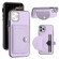iPhone 11 Pro Max Shockproof Leather Phone Case with Card Holder - Purple