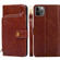 iPhone 11 Pro Max Zipper Bag PU + TPU Horizontal Flip Leather Case with Holder & Card Slot & Wallet & Lanyard  - Brown