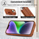 iPhone 11 Pro Max Wristband Vertical Flip Wallet Back Cover Phone Case - Brown