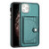 iPhone 11 Pro Max Shockproof Leather Phone Case with Card Holder - Green
