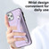 iPhone 11 Pro Max Shockproof Leather Phone Case with Wrist Strap - Purple