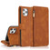 iPhone 11 Pro Max Skin-feel Crazy Horse Texture Zipper Wallet Bag Horizontal Flip Leather Case with Holder & Card Slots & Wallet & Lanyard  - Brown