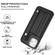 iPhone 11 Pro Max Shockproof Leather Phone Case with Wrist Strap - Black