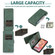 iPhone 11 Pro Max Skin-feel Crazy Horse Texture Zipper Wallet Bag Horizontal Flip Leather Case with Holder & Card Slots & Wallet & Lanyard  - Dark Green