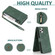 iPhone 11 Pro Max Skin-feel Crazy Horse Texture Zipper Wallet Bag Horizontal Flip Leather Case with Holder & Card Slots & Wallet & Lanyard  - Dark Green