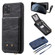 iPhone 11 Pro Max Vertical Flip Wallet Shockproof Back Cover Protective Case with Holder & Card Slots & Lanyard & Photos Frames - Black