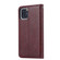 iPhone 11 Pro Max Knead Skin Texture Horizontal Flip Leather Case  , with Photo Frame & Holder & Card Slots & Wallet - Wine Red