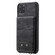 iPhone 11 Pro Max Vertical Flip Shockproof Leather Protective Case with Long Rope, Support Card Slots & Bracket & Photo Holder & Wallet Function - Black