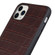 iPhone 11 Pro Max Crocodile Texture Leather Protective Case  - Black