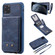 iPhone 11 Pro Max Vertical Flip Shockproof Leather Protective Case with Long Rope, Support Card Slots & Bracket & Photo Holder & Wallet Function - Blue