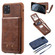 iPhone 11 Pro Max Vertical Flip Shockproof Leather Protective Case with Long Rope, Support Card Slots & Bracket & Photo Holder & Wallet Function - 咖啡