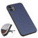 iPhone 11 Pro Max Hella Cross Texture Genuine Leather Protective Case  - Blue