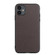 iPhone 11 Pro Max Bead Texture Genuine Leather Protective Case  - Coffee