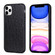 iPhone 11 Pro Max Ostrich Texture Genuine Leather Protective Case  - Black