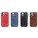 iPhone 11 Pro Max Ostrich Texture Genuine Leather Protective Case  - Black