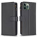 iPhone 11 Pro Max 9 Card Slots Zipper Wallet Leather Flip Phone Case - Black