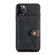 iPhone 11 Pro Max JEEHOOD Retro Magnetic Detachable Protective Case with Wallet & Card Slot & Holder  - Black