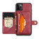 iPhone 11 Pro Max JEEHOOD Retro Magnetic Detachable Protective Case with Wallet & Card Slot & Holder  - Red