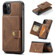 iPhone 11 Pro Max JEEHOOD Retro Magnetic Detachable Protective Case with Wallet & Card Slot & Holder  - Brown