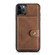iPhone 11 Pro Max JEEHOOD Retro Magnetic Detachable Protective Case with Wallet & Card Slot & Holder  - Brown
