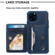 iPhone 11 Pro Max Sunflower Embossing Pattern PU + TPU Case with Holder & Card Slots & Photo Frame & Lanyard - Blue