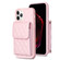 iPhone 11 Pro Max Vertical Wallet Rhombic Leather Phone Case - Pink