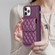 iPhone 11 Pro Max Vertical Wallet Rhombic Leather Phone Case - Dark Purple