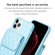 iPhone 11 Pro Max Vertical Wallet Rhombic Leather Phone Case - Blue