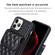 iPhone 11 Pro Max Vertical Wallet Rhombic Leather Phone Case - Black