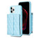 iPhone 11 Pro Max Horizontal Wallet Rhombic Leather Phone Case - Blue