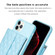 iPhone 11 Pro Max Horizontal Wallet Rhombic Leather Phone Case - Blue