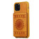 iPhone 11 Pro Max Sunflower Embossing Pattern PU + TPU Case with Holder & Card Slots & Photo Frame & Lanyard - Brown