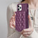 iPhone 11 Pro Max Horizontal Wallet Rhombic Leather Phone Case - Dark Purple