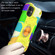 iPhone 11 Pro Max Shockproof Silicone + PC Protective Case with Dual-Ring Holder  - Colorful Yellow Green