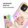 iPhone 11 Pro Max Shockproof Silicone + PC Protective Case with Dual-Ring Holder  - Colorful Rose Gold