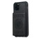 iPhone 11 Pro Max Sunflower Embossing Pattern PU + TPU Case with Holder & Card Slots & Photo Frame & Lanyard - Black