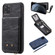 iPhone 11 Pro Max Vertical Flip Shockproof Leather Protective Case with Short Rope, Support Card Slots & Bracket & Photo Holder & Wallet Function - Black