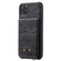 iPhone 11 Pro Max Vertical Flip Shockproof Leather Protective Case with Short Rope, Support Card Slots & Bracket & Photo Holder & Wallet Function - Black