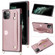 iPhone 11 Pro Max Wrist Strap PU+TPU Shockproof Protective Case with Crossbody Lanyard & Holder & Card Slot - Rose Gold