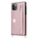iPhone 11 Pro Max Wrist Strap PU+TPU Shockproof Protective Case with Crossbody Lanyard & Holder & Card Slot - Rose Gold
