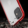 iPhone 11 Pro Max Ultra Slim Double Sides Magnetic Adsorption Angular Frame Tempered Glass Magnet Flip Case - Black