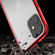 iPhone 11 Pro Max Ultra Slim Double Sides Magnetic Adsorption Angular Frame Tempered Glass Magnet Flip Case - Silver