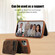 iPhone 11 Pro Max Zipper Card Bag Back Cover Phone Case - Brown