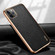 iPhone 11 Pro Max SULADA Litchi Texture Leather Electroplated Shckproof Protective Case - Black