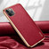 iPhone 11 Pro Max SULADA Litchi Texture Leather Electroplated Shckproof Protective Case - Red