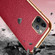 iPhone 11 Pro Max SULADA Litchi Texture Leather Electroplated Shckproof Protective Case - Red