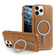 iPhone 11 Pro Max MagSafe Magnetic Holder Phone Case - Brown