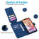 iPhone 11 Pro Max Skin Feel Business Horizontal Flip PU Leather Case with Holder & Multi-Card Slots & Wallet & Lanyard & Photo Frame  - Blue